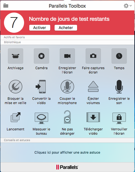 Parallels Toolbox